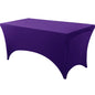 Spandex Tablecloth Tight Fitted Washable and Wrinkle Resistant Stretch Rectangular Patio Table Cover for Event Wedding Parties