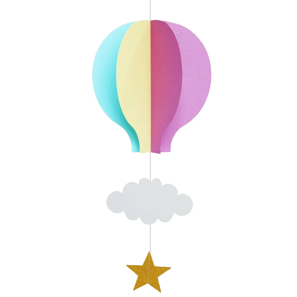 Wedding/birthday Party Decoration Supplies 3D Hanging Decorations Love Hot air Balloons Cloud Display Window Pendants