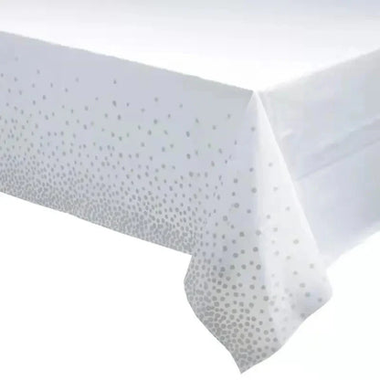 Birthday Party Decorations Tablecloth Black Gold Dots Tablecover Dinner Supplies for Wedding Decorations