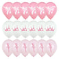 18pcs Ballet Theme Balloons,Ballerina Birthday Party Decorations,Pink White Balloons,Girl Princess Birthday Party Decorations