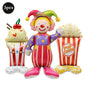 Carnival Theme Party Decoration Self Standing Clown Circus Balloons Happy Sign Banner for Carnival Birthday Party Decor Supplies