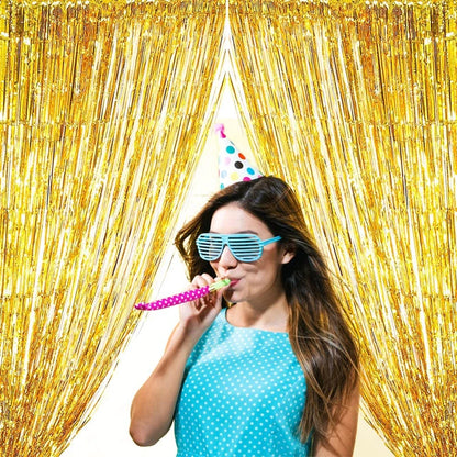 3/2/1Pack Party Background Wedding Decoration Foil Fringe Curtain Sequin Bachelorette Photo Backdrop Wall Curtain Birthday Gifts