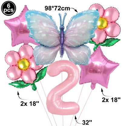Butterfly Birthday Party Decoration Disposable Party Plates Cup Napkin Tablecloth Butterfly Knìfe Birthday Decoration Baby Showe