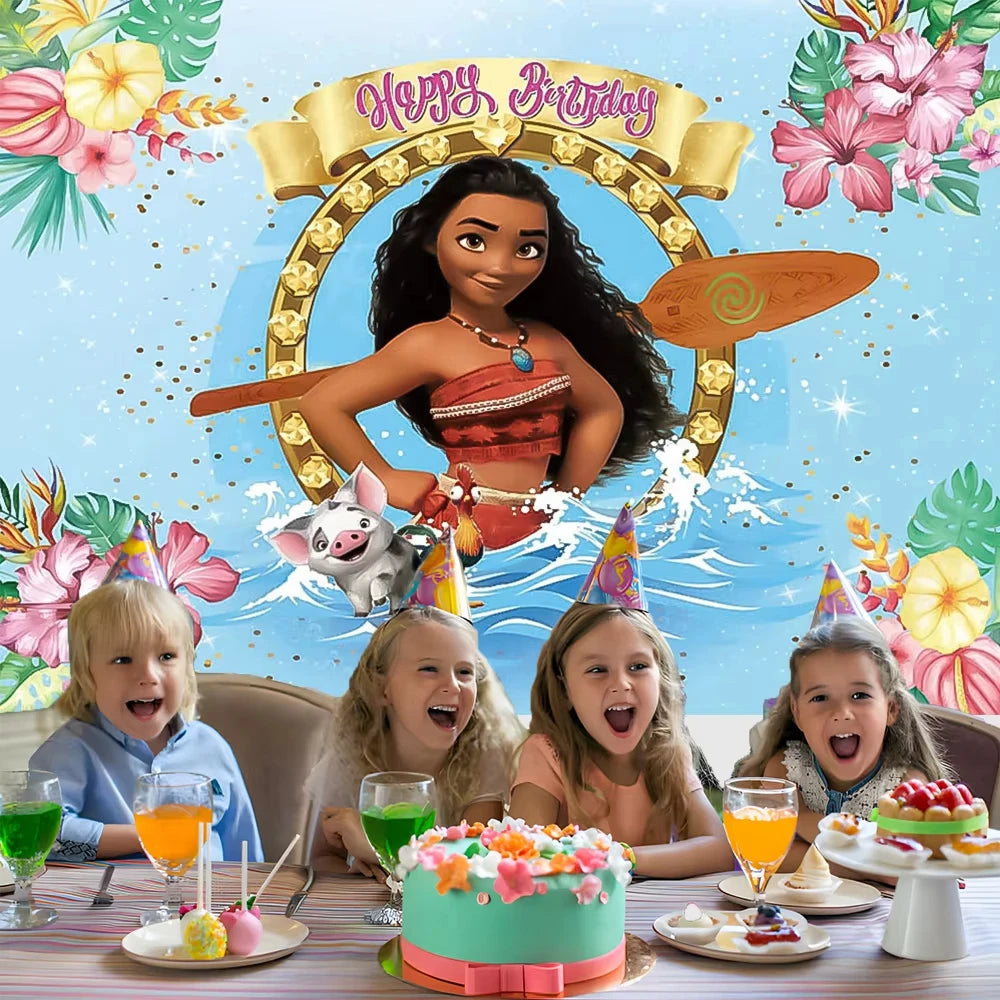 Moana Party Decoration Vaiana Oceania Party Favors Gifts Supplies Backdrop Birthday Decorations Christmas Stocking Fillers