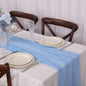Chiffon Table Runner Sheer Fabric Silk for Boho Sheer Fabric Wedding Arch Overlay Draping Decoration Birthday Party Table Decor