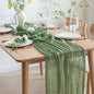1/2/4/6Pack CheeseCloth Table Runner,40x270cm Boho Gauze Fabric Rustic Sheer TableRunner for Wedding Bridal Shower Party Banquet
