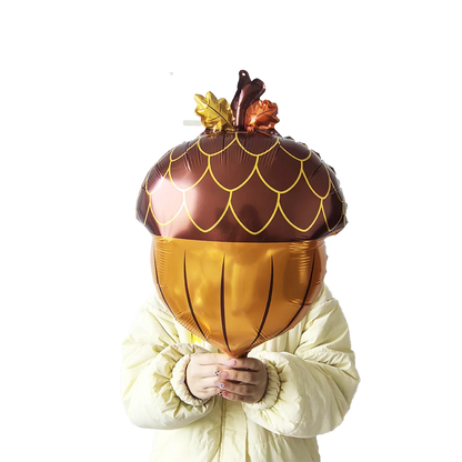 Thanksgiving Theme Party Decorations Maple Leaf Nut Squirrel Balloons Jungle Animals Party Decor Supplies Kids Gifts