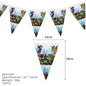 Roblox Birthday Party Decoration Roblox Game Set Tableware Tablecloth Balloon Cake Topper Backdrop Baby Showe Toy Party Supplies