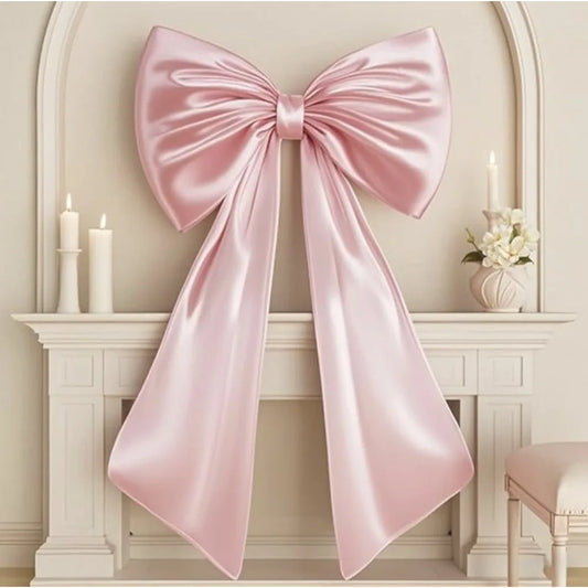 Large Bow Themed Party Decorations Christmas Tree Topper Bow Ribbon for Christmas Wedding Birthday Party Wall Pendant Decor 1PC
