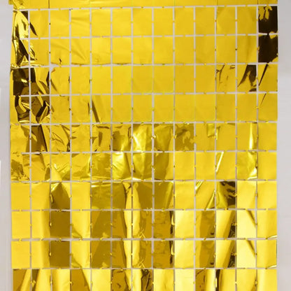 Luxury Great Event Decor Wall Background Curtain Party Decoration Festival Celebrations Backdrop Decorations Square Sequin Panel