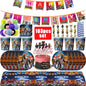 Roblox Birthday Party Decoration Roblox Game Set Tableware Tablecloth Balloon Cake Topper Backdrop Baby Showe Toy Party Supplies