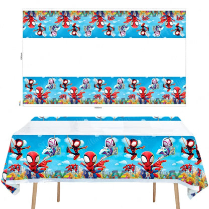 Spidey and His Amazing Friends Party Tablecloth Spiderman Plastic Table Cover Party Supplies for Boys Girls Birthday Decorations