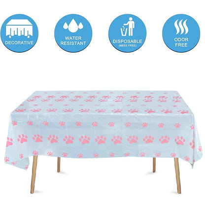 Paw Patrol Table Decoration Table Cloth Birthday Supplies Dog Party Decorations Disposable Table Cover Waterproof Party Supplies