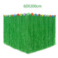 Tropical Party Decorations  Hibiscus Flower Garland Strawberry Cups Luau Grass Table Skirt Summer Beach Hawaiian Party Supplies