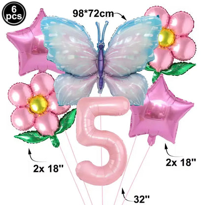 Butterfly Birthday Party Decoration Disposable Party Plates Cup Napkin Tablecloth Butterfly Knìfe Birthday Decoration Baby Showe