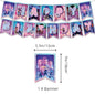 Kpop Demon Hunters Theme Disposable Tableware Set Party Supplies Huntrix Saga Boys Cake Toppings Hanging Cloth Party Decoration