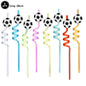 Soccer Theme Disposable Tableware Set Paper Plates Cups Napkins Tablecloth Boys Sports Football Birthday Party Decor Supplies