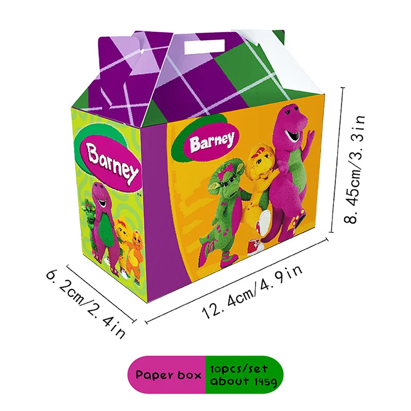 Barney Themed Birthday Party Decorations Disposable Cutlery Plate Tablecloth Cup Balloon Birthday Party Baby Shower Decorations