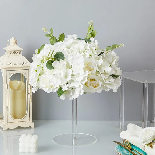 New Party Table Decoration Flower Ball Simulation Rose Hydrangea Wedding Road Flower Ball Foreign Trade Decoration Flower