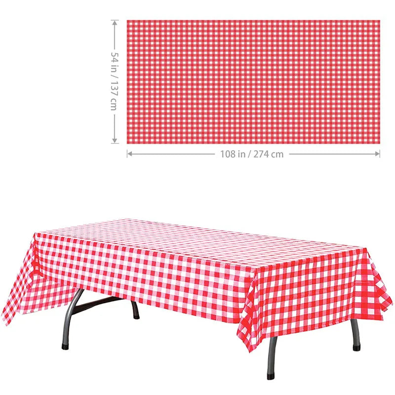 Checkered Race Car Party Tablecloths Black White Checkered Flag Tablecloth Racetrack Tablecover Racing Birthday Party Supplies
