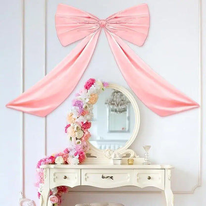 90cm Large Bow Themed Party Decorations Christmas Tree Topper Bow Ribbon for Christmas Wedding Birthday Party Wall Pendant Decor