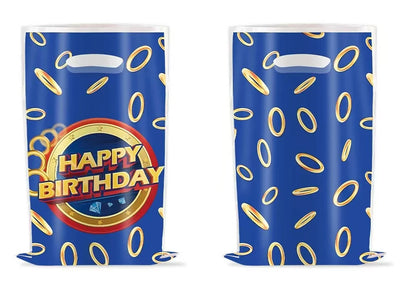 Sonic boys and girls' birthday party decorations, baby party decorations, disposable tableware stickers，tablecloths，back drop。