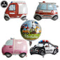 Construction Truck Balloons Excavator Cement Truck Forklift Crane Foil Balloon Kid Boys Birthday Party Construction Theme Decors