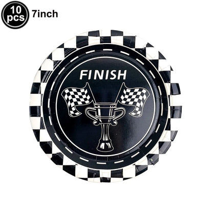 Checkered Race Car Party Tablecloths Black White Checkered Flag Tablecloth Racetrack Tablecover Racing Birthday Party Supplies