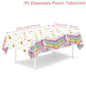 Unicorn Tablecloth Birthday Party Decor Rainbow UnicornTable Cover Kids Favors Table Cover Girls Baby Shower Party Supplies