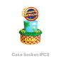 Sonic boys and girls' birthday party decorations, baby party decorations, disposable tableware stickers，tablecloths，back drop。