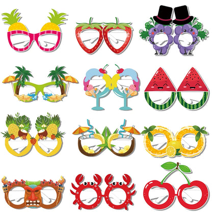 Tropical Party Decorations  Hibiscus Flower Garland Strawberry Cups Luau Grass Table Skirt Summer Beach Hawaiian Party Supplies