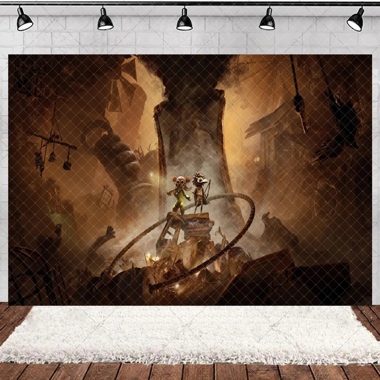 Game L-Little Nightmaresd 3 Birthday Party Decorations Balloons Banner Cake Topper Anime Backdrop Halloween Decor Kids Gifts
