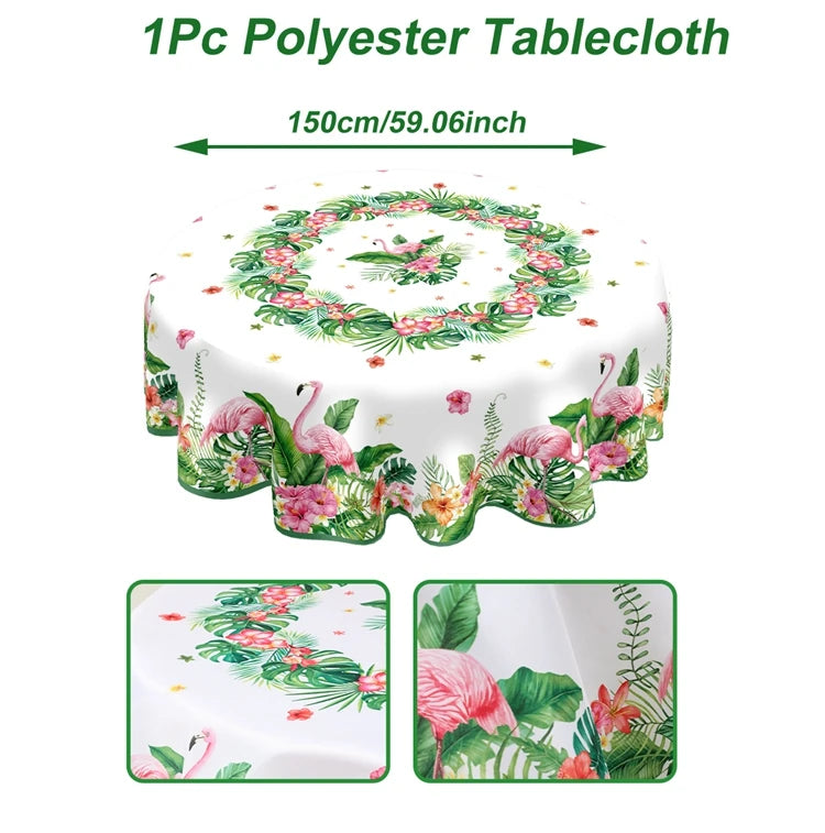 Hawaiian Party Decorations Artificial Flower Garland Summer Tropical Aloha Hawaii Party Supplies Wedding Birthday Flamingo Decor