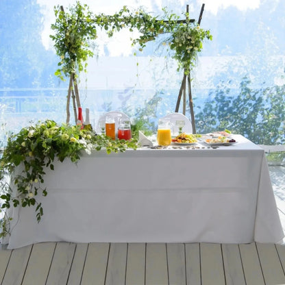 Solid Color Satin Table Cloth Tablecloth Table Cover Overlay For Birthday Wedding Banquet Restaurant Festival Party Supply