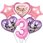 Pink Robloxed Theme Birthday Party Decorations Tableware Set Balloons Cups Plates Banner Backdrop for Girls Baby Shower Supplies