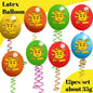 Theme Birthday Party Decorations Cake Topper Birthday CUP PLATE Straw Swirls Stickers  KidsParty Supplies Decor