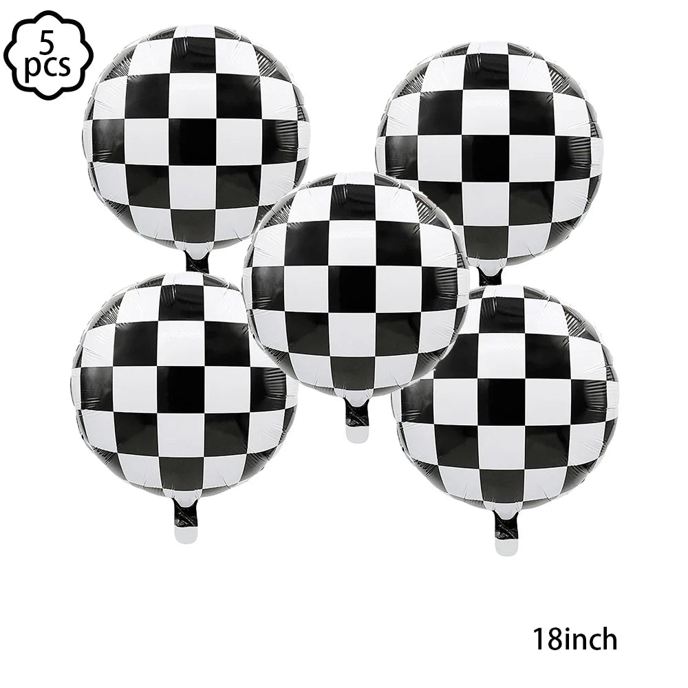 Racing Car Table Runner Tablecloths Table cover checkered flag racing road track kids Race Car Themed birthday Party Decoration