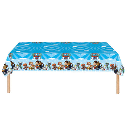 Paw Patrol Table Decoration Table Cloth Birthday Supplies Dog Party Decorations Disposable Table Cover Waterproof Party Supplies
