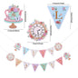 Tea Party Decoration Teapot Foil Balloon LET'S PARTEA Banner  Spiral Macaron Balloon Lady Birthday Afternoon Tea Party Supplies