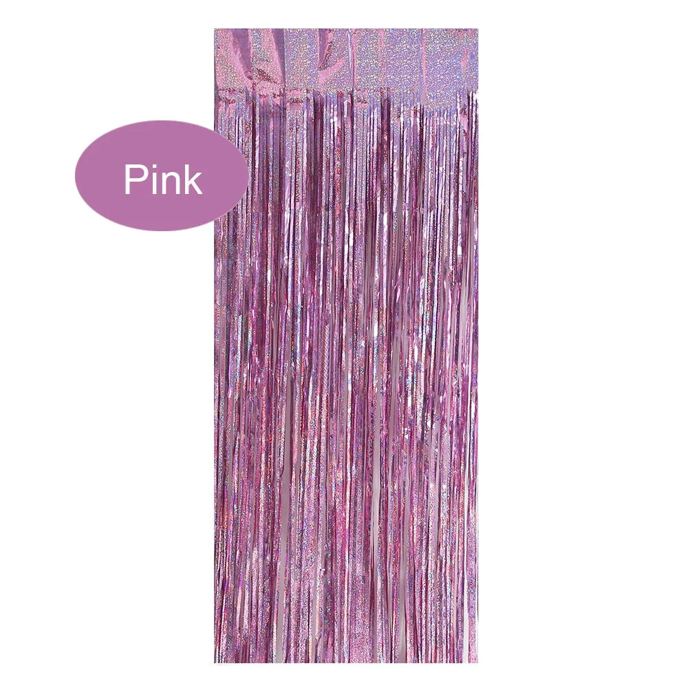 Bachelorette Party Decorations Sequin Backdrop Curtain 2m Tinsel Foil Birthday Curtain Wedding Birthday Party Decorations
