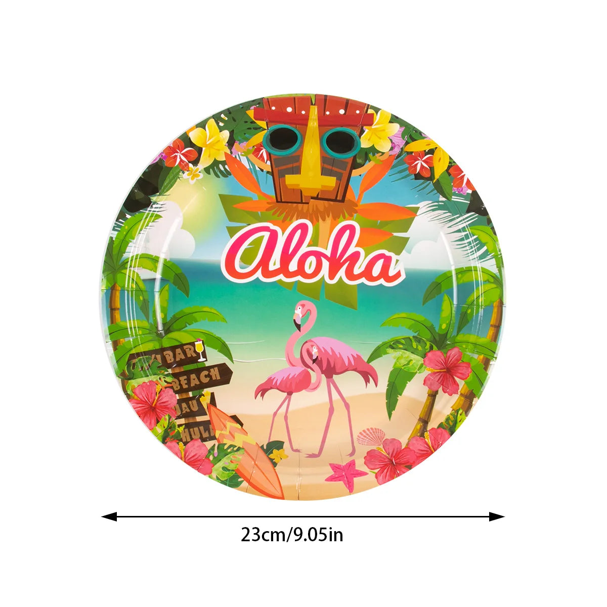 Tropical Party Decorations  Hibiscus Flower Garland Strawberry Cups Luau Grass Table Skirt Summer Beach Hawaiian Party Supplies