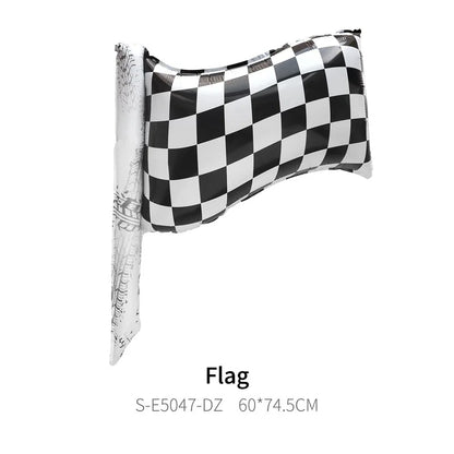 Racing Car Table Runner Tablecloths Table cover checkered flag racing road track kids Race Car Themed birthday Party Decoration