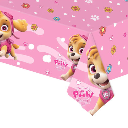 Paw Patrol Table Decoration Table Cloth Birthday Supplies Dog Party Decorations Disposable Table Cover Waterproof Party Supplies