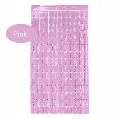 Bachelorette Party Decorations Sequin Backdrop Curtain 2m Tinsel Foil Birthday Curtain Wedding Birthday Party Decorations