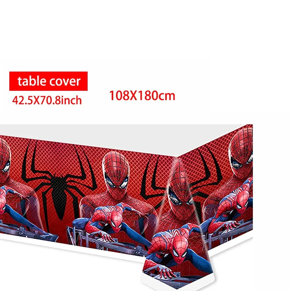 Tablecloth Decorations Spiderman Birthday Party Supplies Spider And His Amazing Friends Table Cover Baby Shower for Kids Gifts