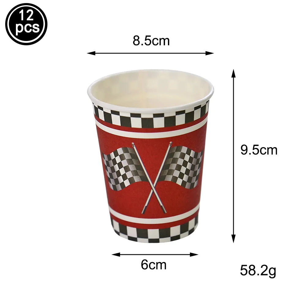 Checkered Race Car Party Tablecloths Black White Checkered Flag Tablecloth Racetrack Tablecover Racing Birthday Party Supplies