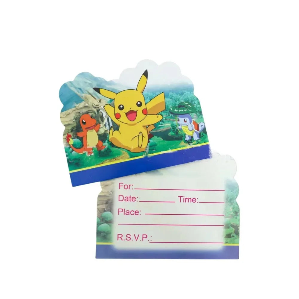 Pokemon Party Decorations Girls Party Pink Tableware Set Plate Cup Napkin Tablecloth Baby Shower Kids Birthday Party Supplies