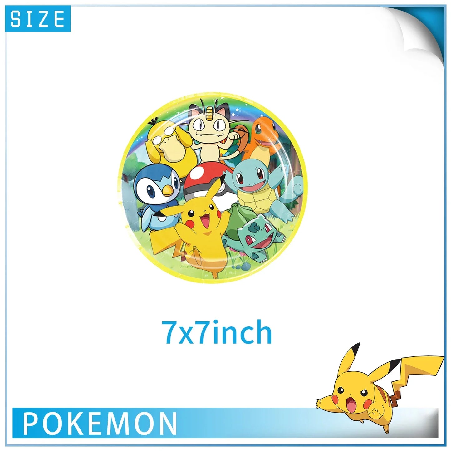 Pokemon Party Decorations Girls Party Pink Tableware Set Plate Cup Napkin Tablecloth Baby Shower Kids Birthday Party Supplies