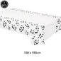 Soccer Theme Disposable Tableware Set Paper Plates Cups Napkins Tablecloth Boys Sports Football Birthday Party Decor Supplies