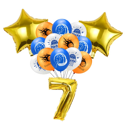Basketball Theme Party Decorations  Disposable Tableware Set Baby Shower Favor Balloon Banner Tablecloth Kids Party Supplies
